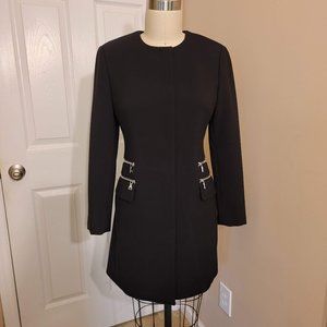 Express Misses Long Black Suiting Jacket